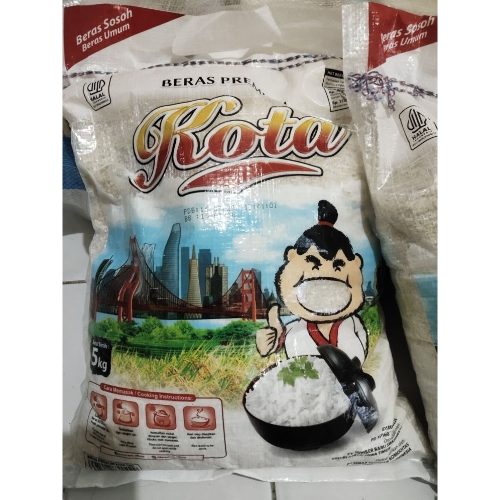 

Beras Kota Kemasan 5kg