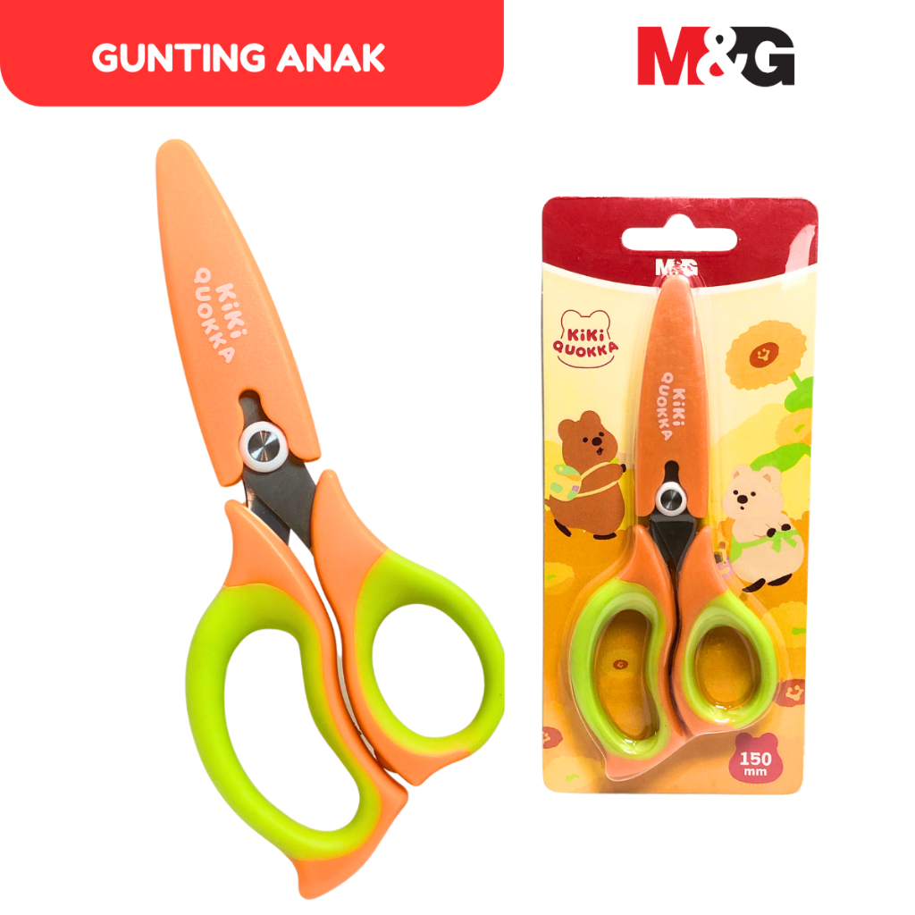 

M&G Scissors / Gunting Anak Kiki Quokka Gunting Pemotong Soft Grip Stainless #ASS913W4- SATUAN - SHESB