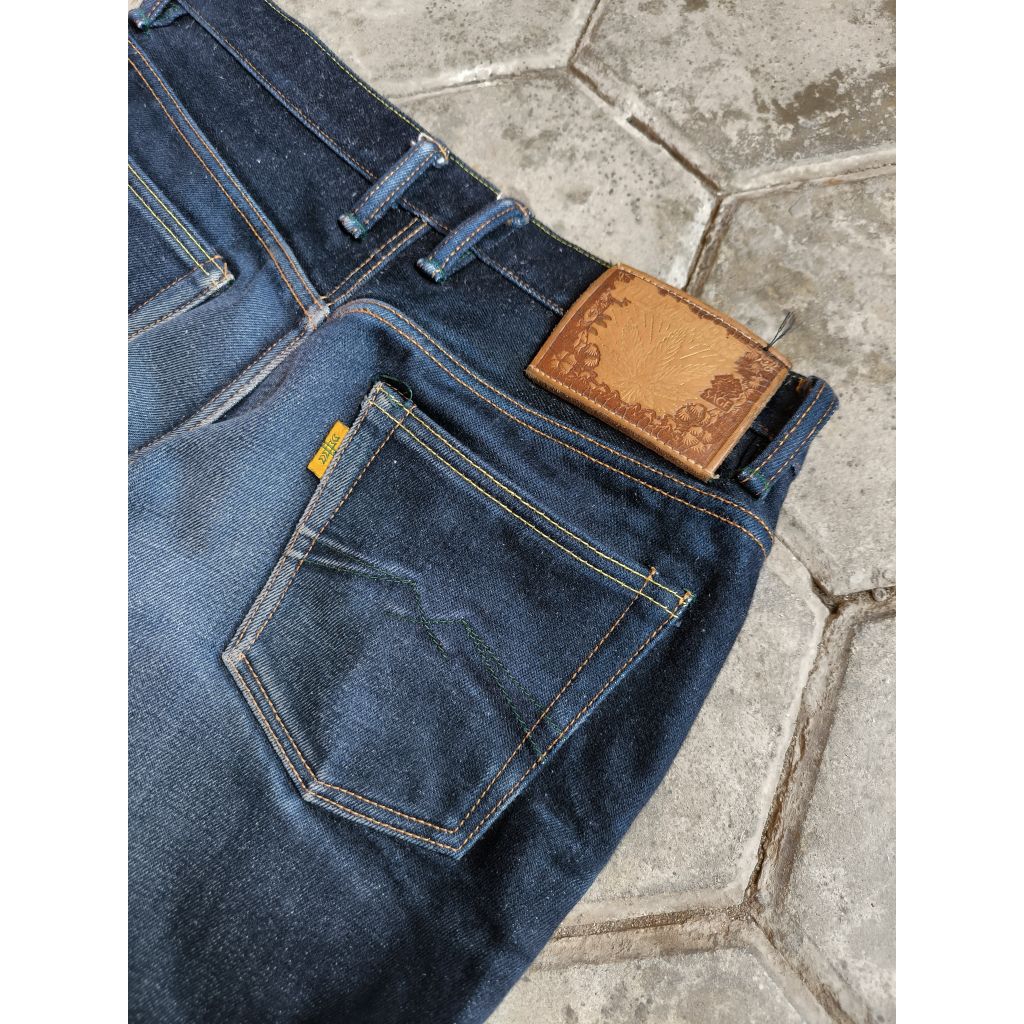 Denim Selvedge Sage Hemp Denim