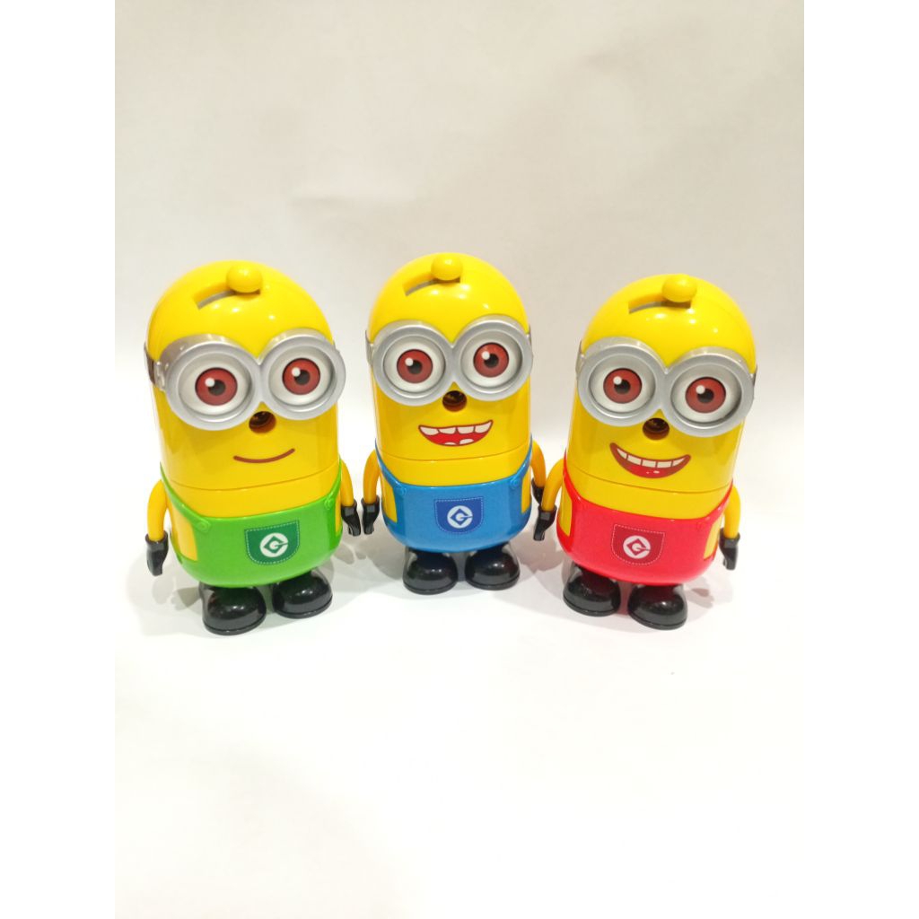 

Serutan Meja Putar Rautan Pensil Meja Motif Minion 336 dengan Tiga Warna Kuning Lucu dan Unik
