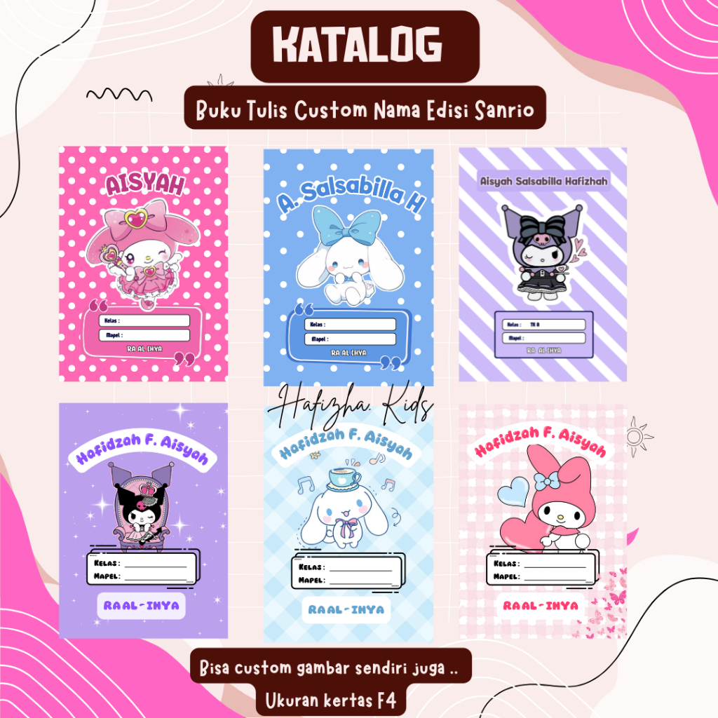 

Custom Buku Tulis Bisa Request Nama