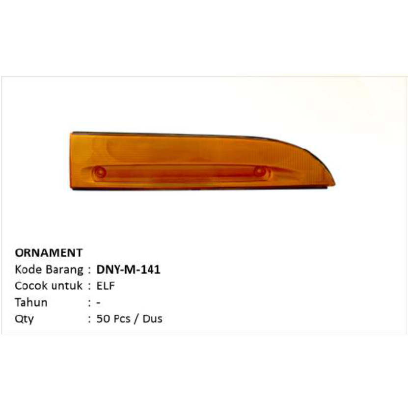 DNY M 141 Ornament Lampu Depan Alis Lampu Depan Isuzu ELF