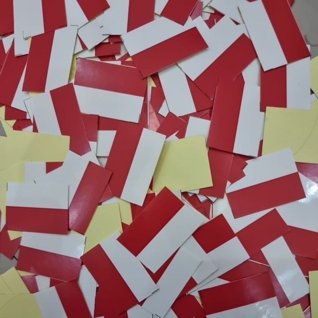 

100PCS STIKER PIPI BENDERA MERAH PUTIH KEMERDEKAAN