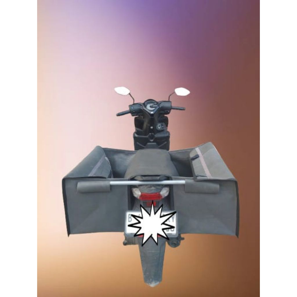 TAS KURIR /TAS MOTOR ANTI AIR TUTUP SAMPING