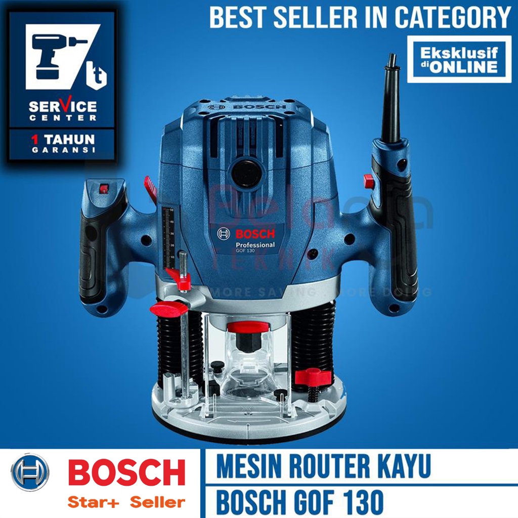 Bosch Mesin Router GOF 130 Profil Kayu Besar Wood Trimmer GOF130 1300W