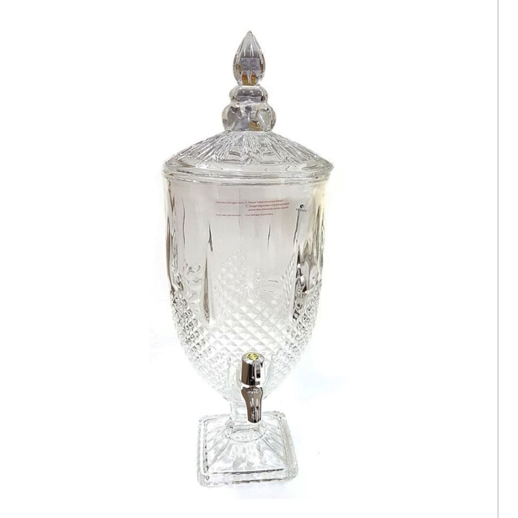 Tempat Air Kristal VICENZA Beverly VGC021KC Water jug 4 Lt, wadah saji tempat minum anti bocor, desa