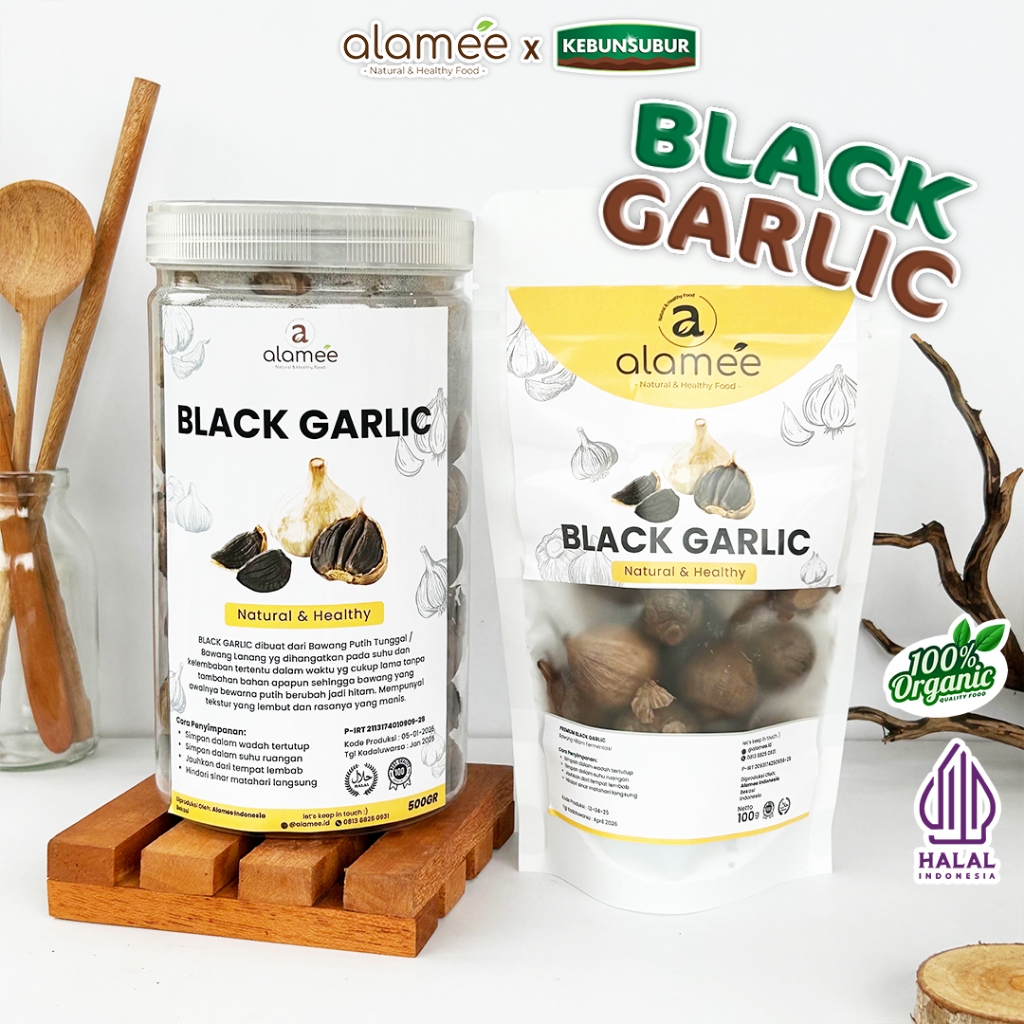 

ALAMEE Black Garlic Bawang Lanang Hitam Tunggal Premium Kebunsubur