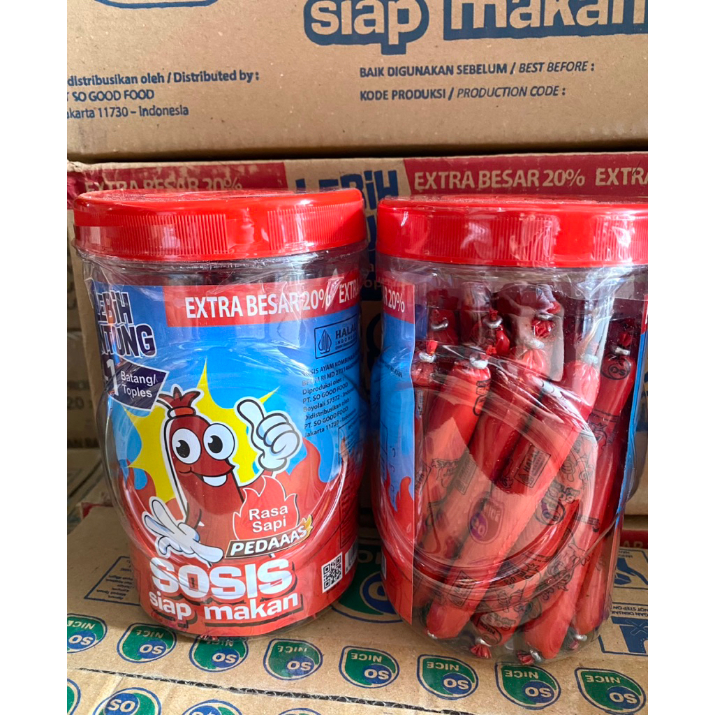 

SOSIS SONICE 500GR,1 DUS ISI 6 TOPLES(1 TOPLES ISI 24 PCS)