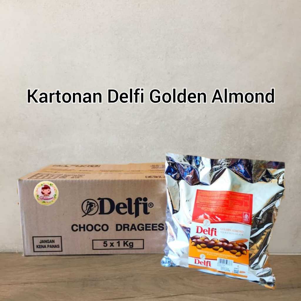 

Kartonan Delfi crunchy cashew Delfi mede Delfi golden almond 1kg 5 bungkus Delfi dragees ( ds bgr )