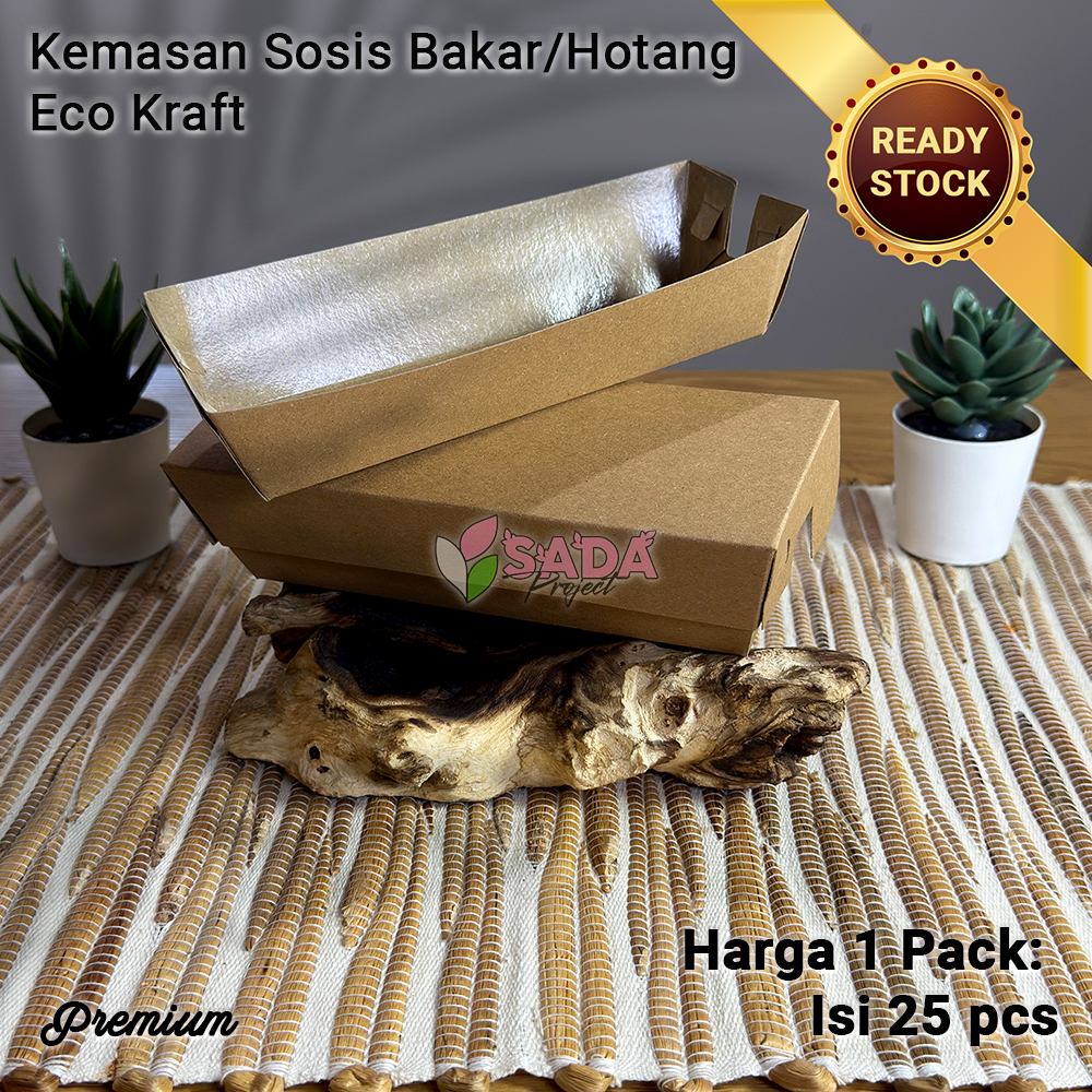 

Tempat Makan Eco Kraft - Tray Sosis Bakar 290GSM (Isi 25pcs) (isi 25pcs)