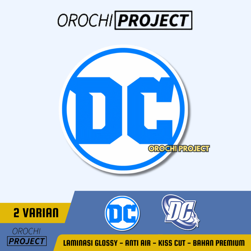 

Sticker Stiker Logo DC COMIC Vinyl Glossy Anti Air HP Laptop Tumbler Motor Helm
