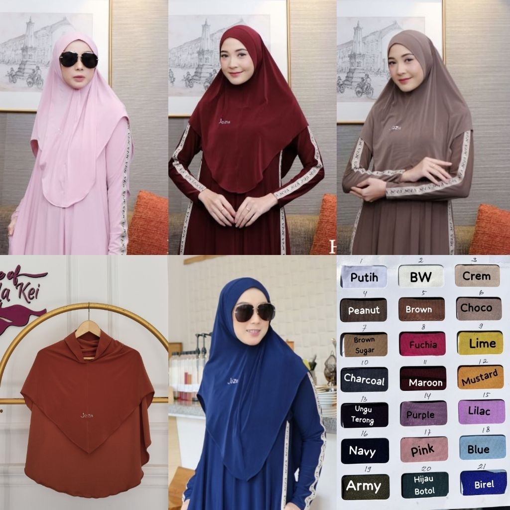 PO Hijab fusena bergo HIlal  by joza clothing