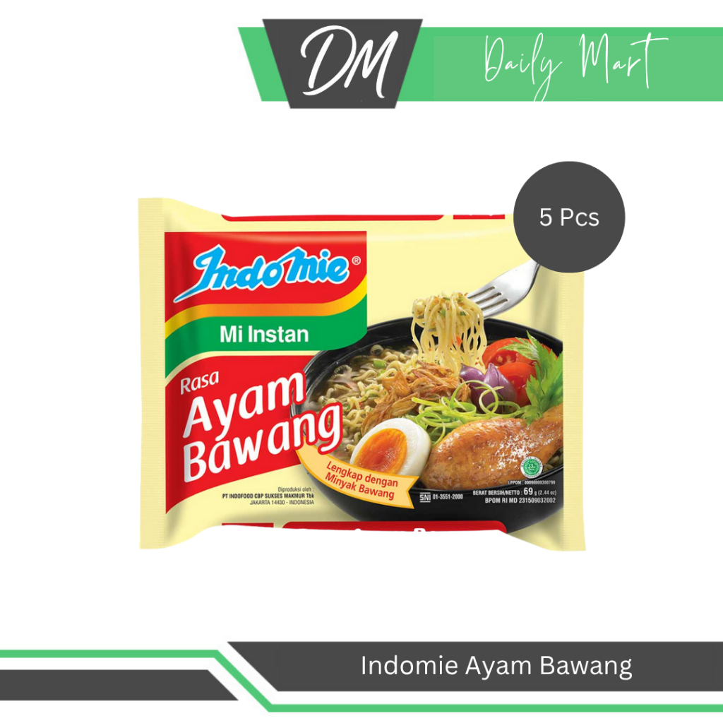 

Indomie Ayam Bawang (Harga Per 5 Pcs) - Mie Instan Enak Murah