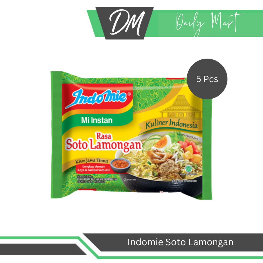 

Indomie Soto Lamongan (Harga Per 5 Pcs) - Mie Instan Enak Murah