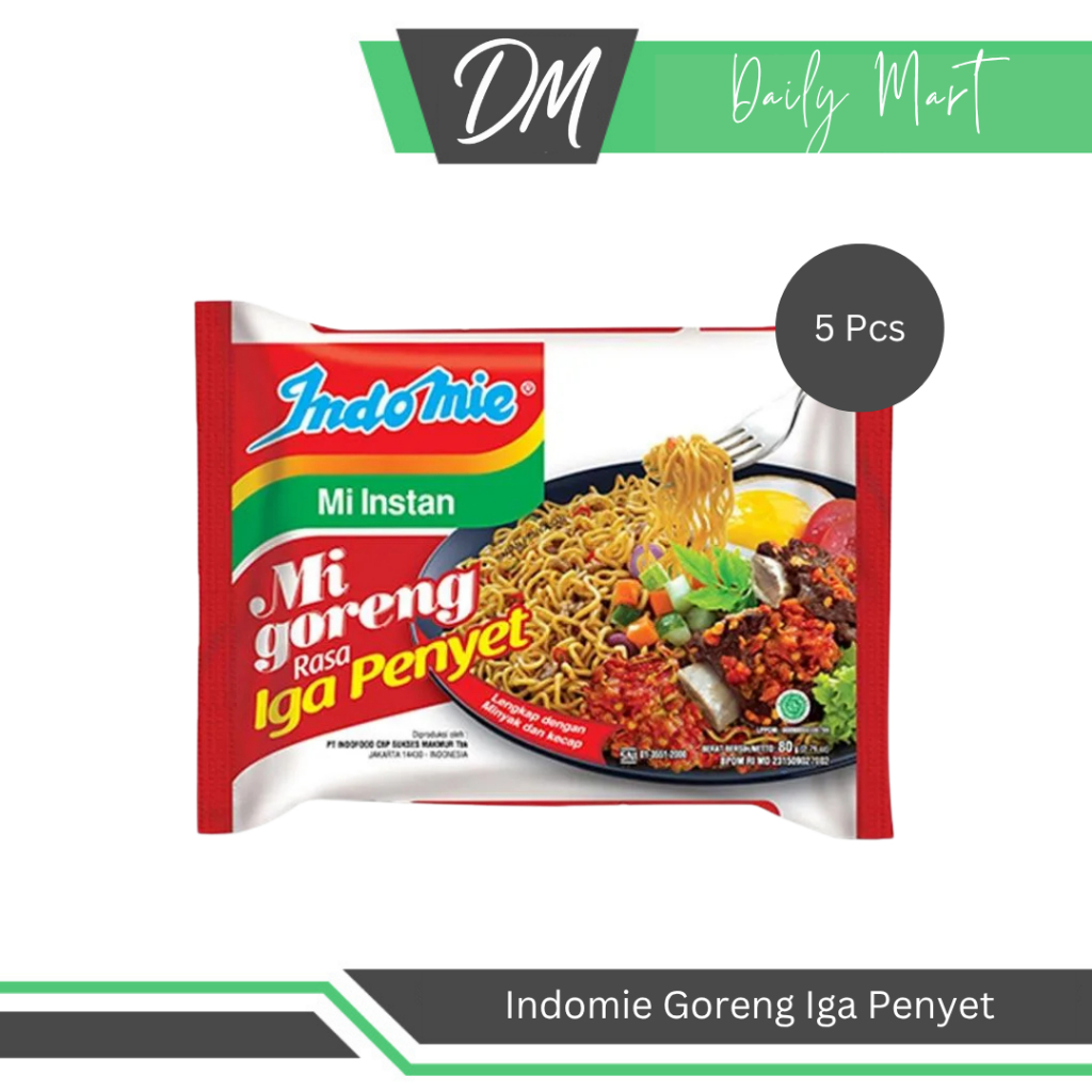 

Indomie Goreng Iga Penyet (Harga Per 5 Pcs) - Mie Instan Enak Murah