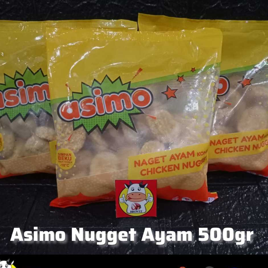 

ASIMO CHICKEN NUGGET COIN DAN BENTUK S 250GR/500GR - FROZEN FOOD - BRONTZ JOGJA