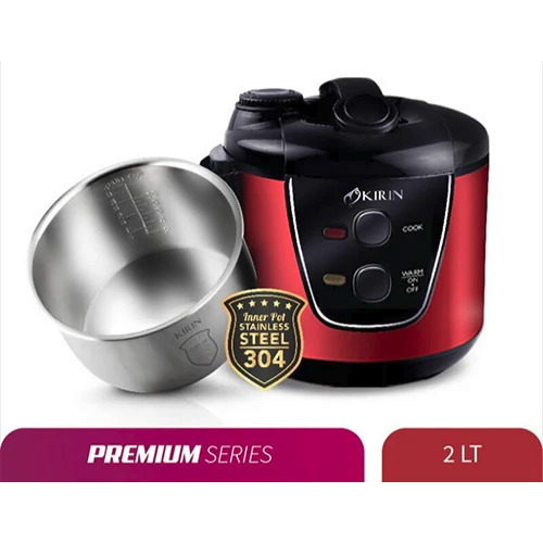 Kirin Rice Cooker Magic Com 3in1 Kapasitas 2 Liter Inner Stainless Steel KRC-389