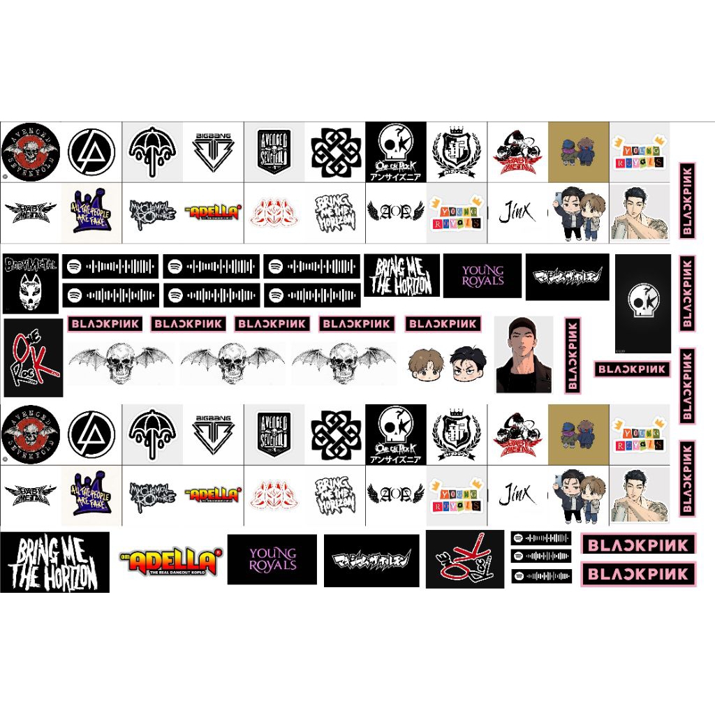

°^°Cetak Stiker Vinyl per lembar + laminasi glossy/doff | Mengkilap/Matte | Cetak berkualitas | 1 Hari Jadi°^°