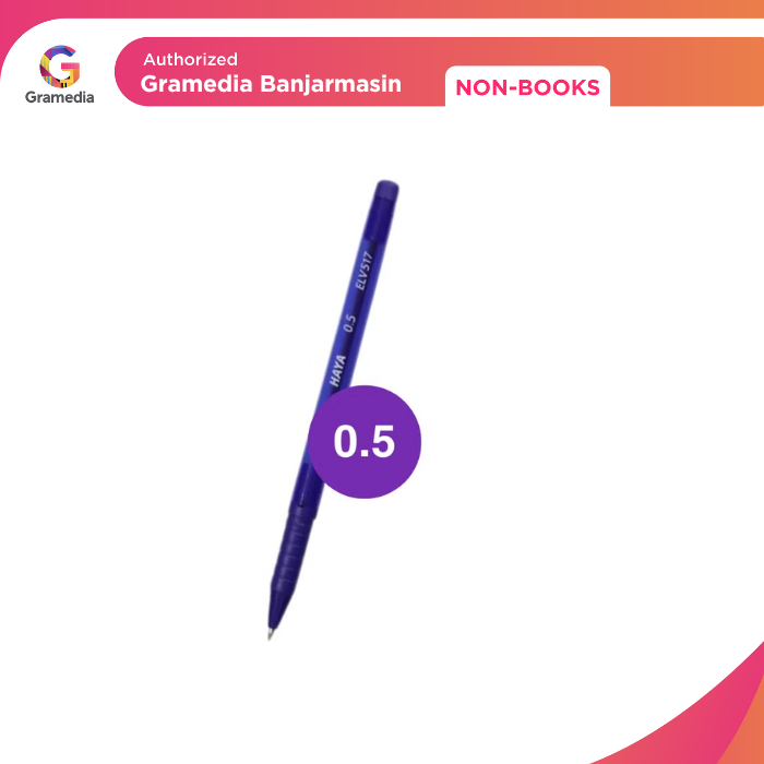 

Gramedia Banjarmasin - Ballpoint Estudee Haya 0.5Mm Blue Set 3Pcs