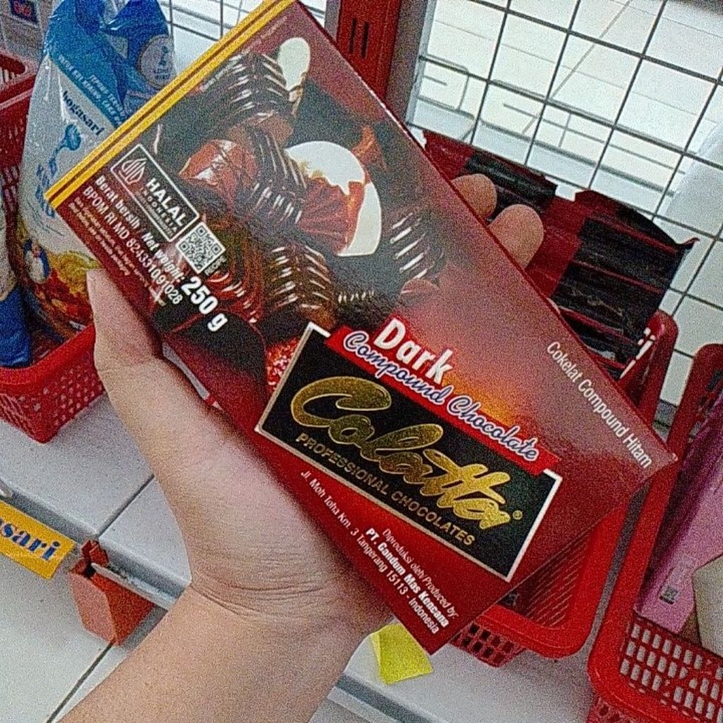 

Colatta dcc dark choco compound 250gr cokelat batang