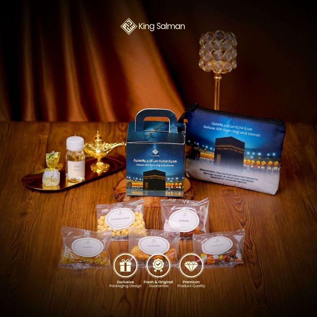 

King Salman - Oleh Oleh Haji & Umroh SHAFA 1 Pcs & MARWAH 1 Pcs Galaxy - Paket Sample
