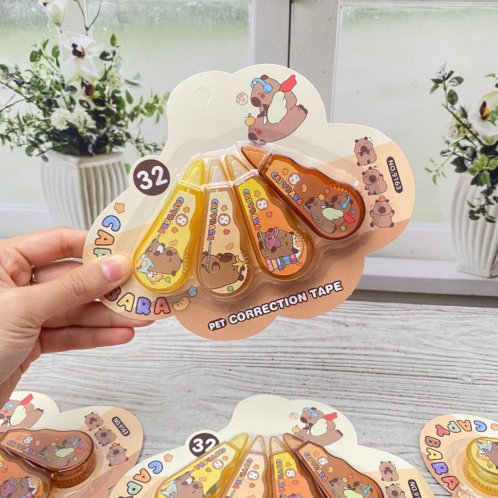 

CT-1928 CAPYBARA 1 Set 4 Pcs Panjang 8 Meter Perlengkapan Sekolah Termurah / Ti pe x Terbaru Versi Capybara Bisa Cod