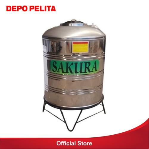 Toren Air Stainless Steel Sakura Tandon / Tanki Air 500 Liter