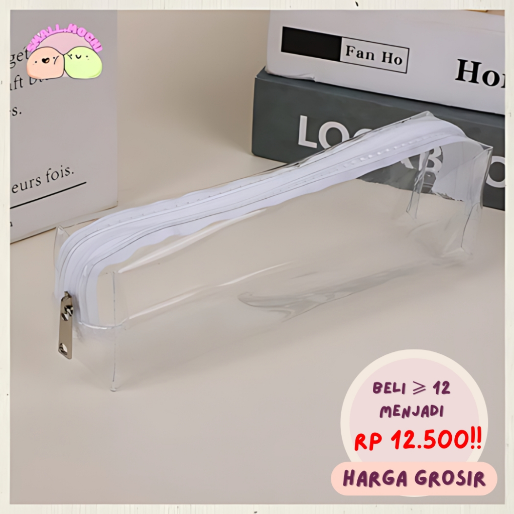 

1 PCS Tempat Pensil PVC Waterproof Mini Kotak Pencil Transparan Anti Air KP10