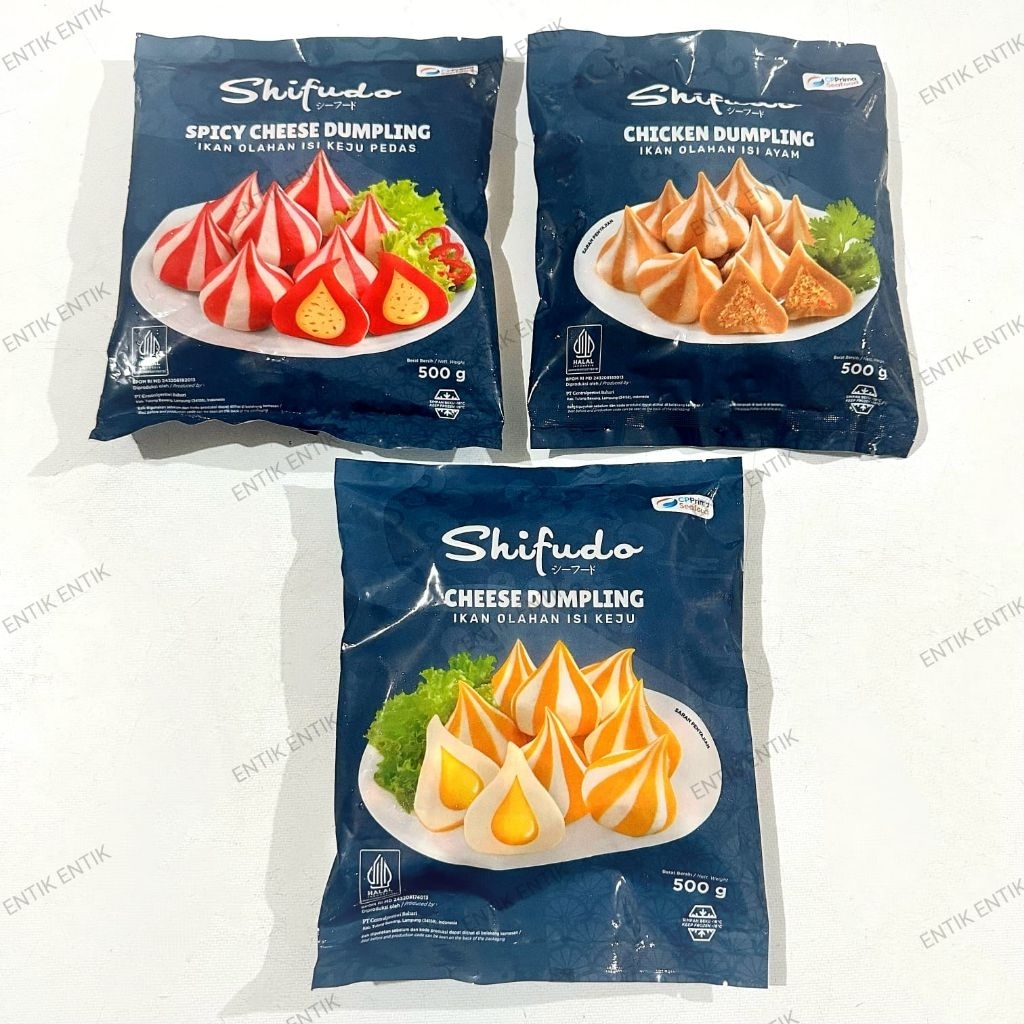 

Shifudo Cheese Dumpling | Chicken Dumpling | Dumpling Keju Pedas | Dumpling Mix 500gr (Isi ±28 pcs)