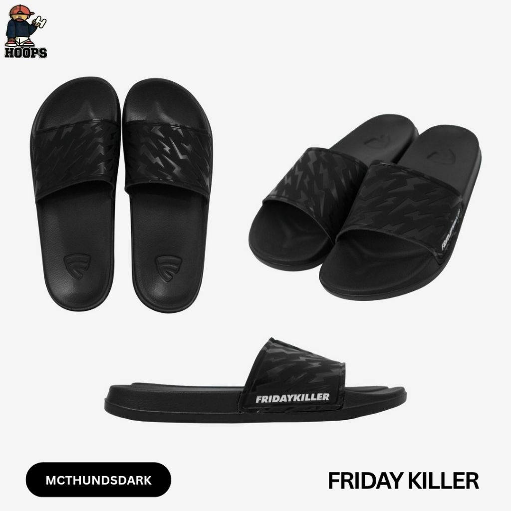 FRIDAY KILLER TERBARU "MCTHUNDSDARK" SANDAL SLIDE SELOP HOOPS BANJARMASIN