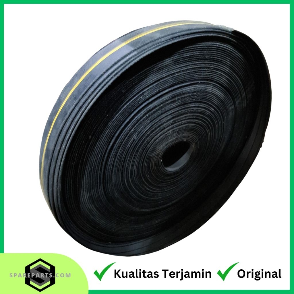 Ban Driving | Belt Driving | Ban Mesin Diesel Hitam 3" x 4ply Merk Moulend  ( Harga Per Meter )