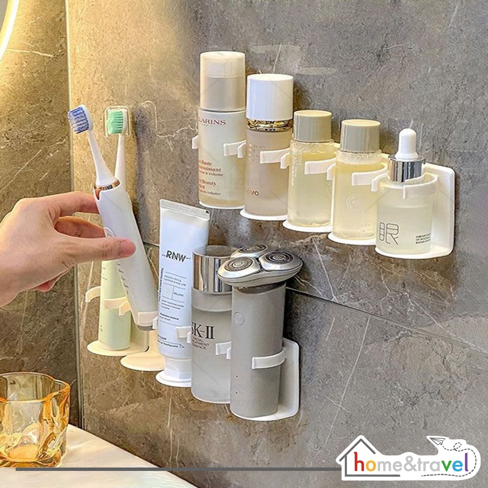 HOVELSHOP Hook Plastik Tempel Dinding Tempat Rak Botol Skincare Serum Parfum Organizer Kamar Mandi S