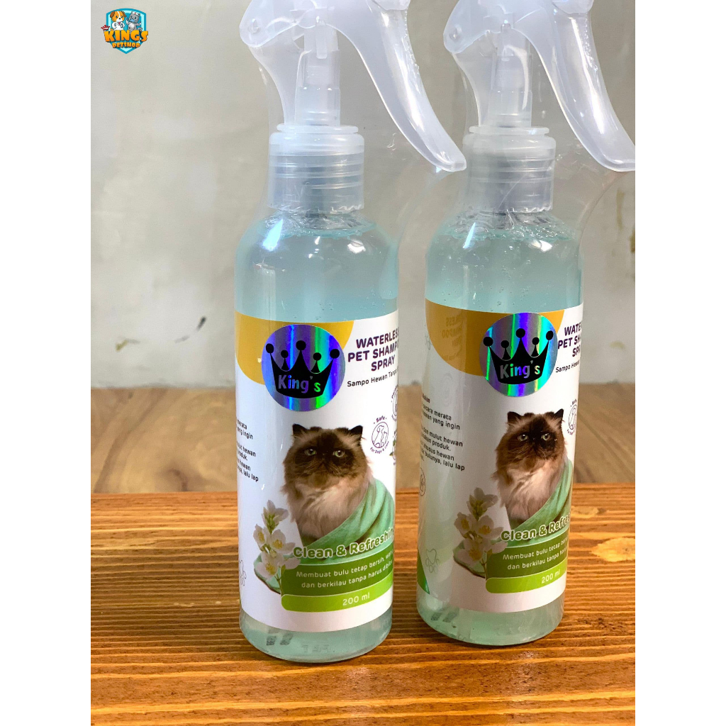DRY SHAMPO SPRAY 200ML / SHAMPO HEWAN TANPA BILAS