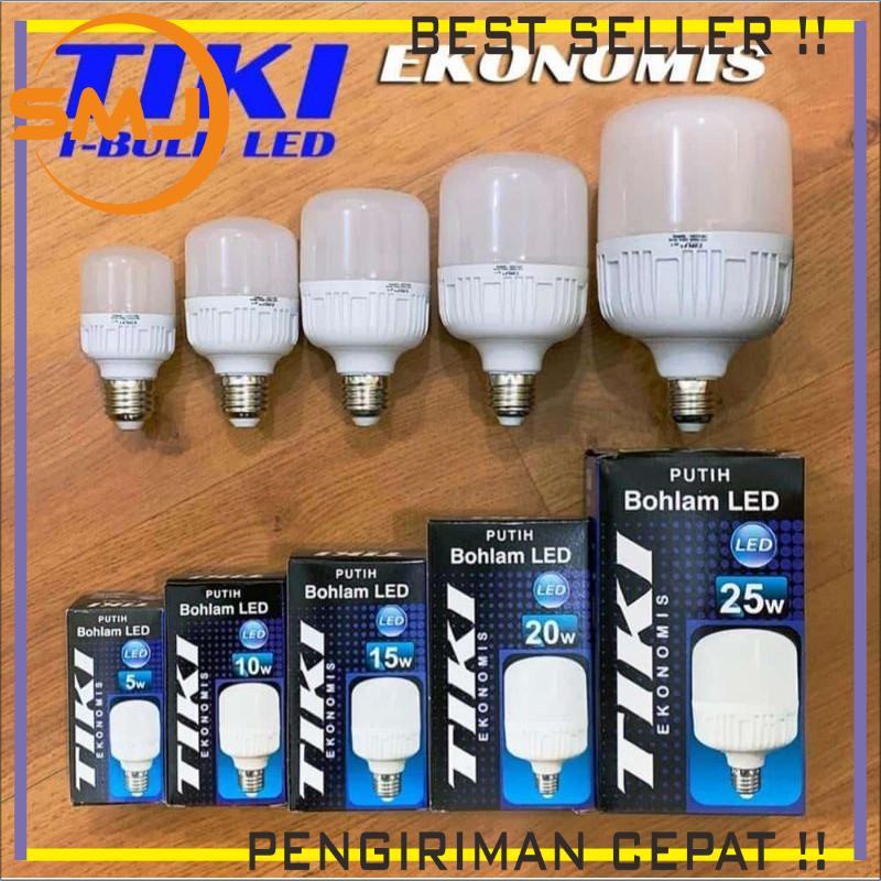 Paket Usaha Tiki Lampu LED Ekonomis Kapsul Capsule Putih 15W 1 slop 10 pcs