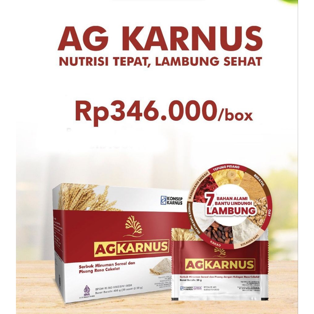 

AG Karnus Alga Gold 1 Sachet Minuman Nutrisi Lambung Maag Gerd - AGKarnus