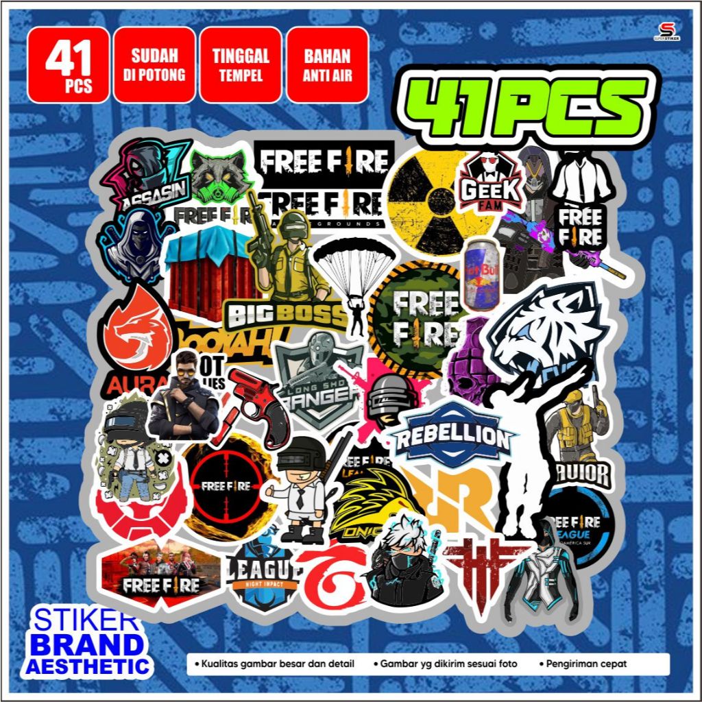 

Stiker Pack Free Fire 41pcs Terpotong D007 Murah