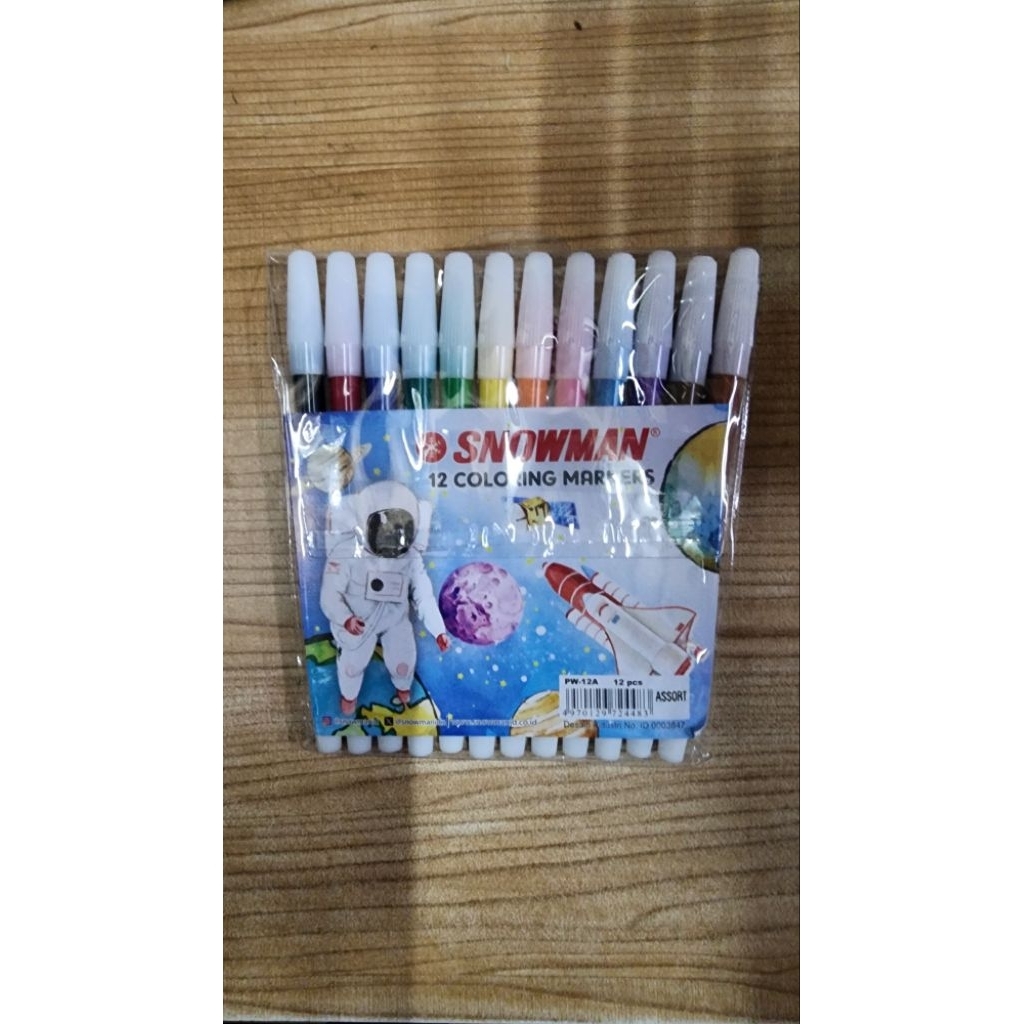 

Spidol Snowman Pw 12a 12 Warna Stationery