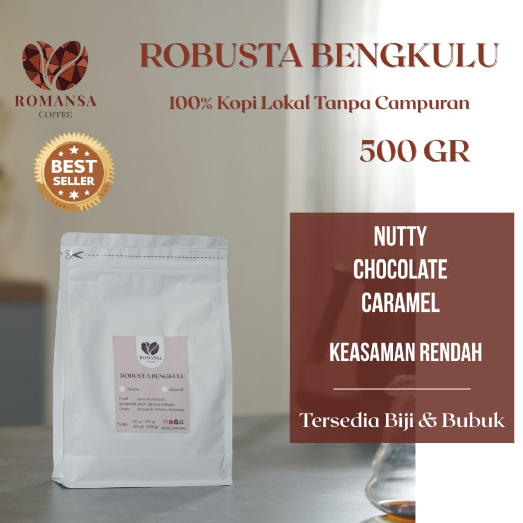 

Kopi Robusta Bengkulu 500gr - Kopi Biji & Bubuk | Kopi Tubruk