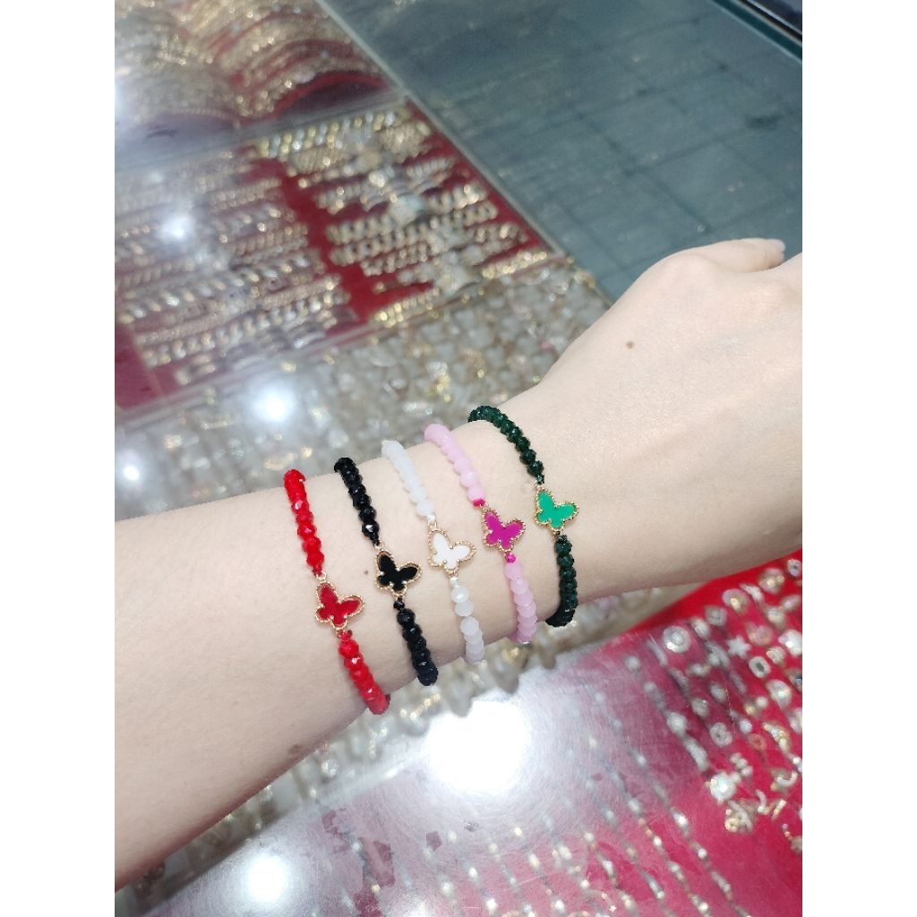 set bracelets kristal anak bunga 1150