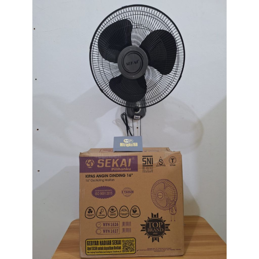 Kipas Angin Sekai WFN 1627 16 Inch / Sekai Wall Fan / Kipas Angin Dinding Sekai