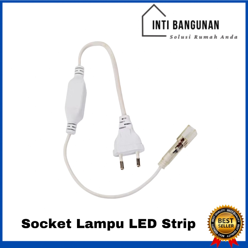 Socket Lampu LED Strip Sambungan Penyambung Kabel LED Strip Lampu Hias Plafond Rumah Plafon