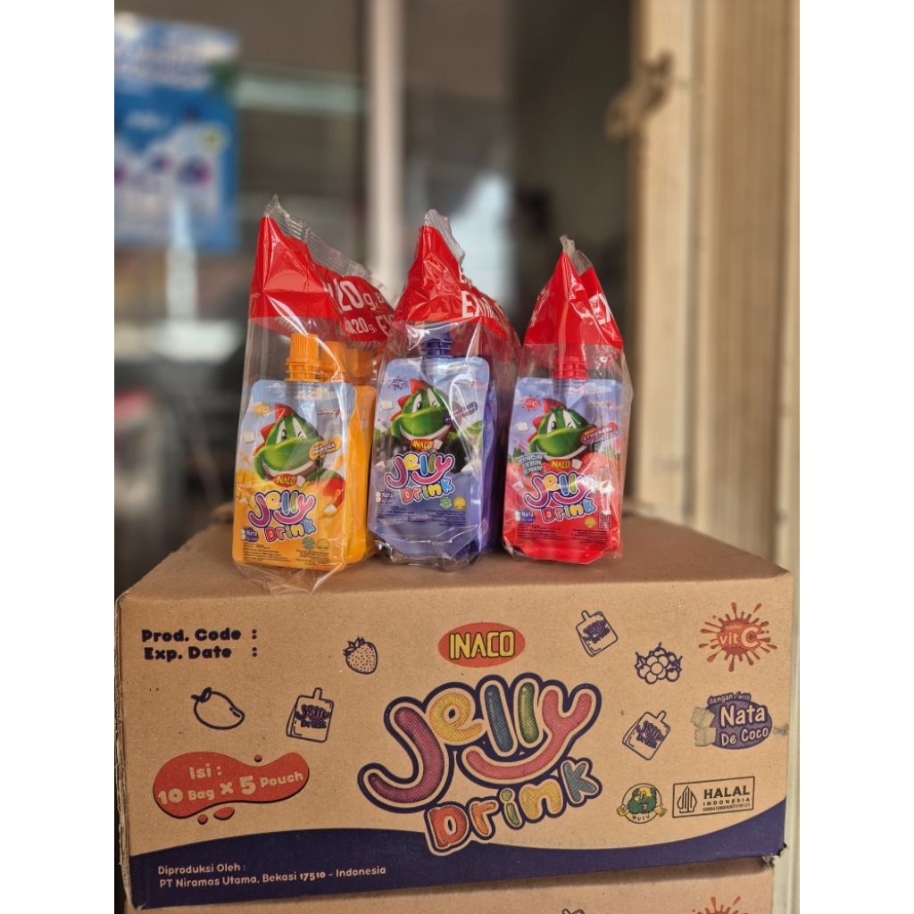 

INACO JELLY DRINK 1 POUCH ISI 5 PCS MINUMAN NATA DE COCO 120 ml