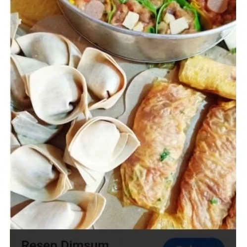 

pangsit ayam kulit tahu