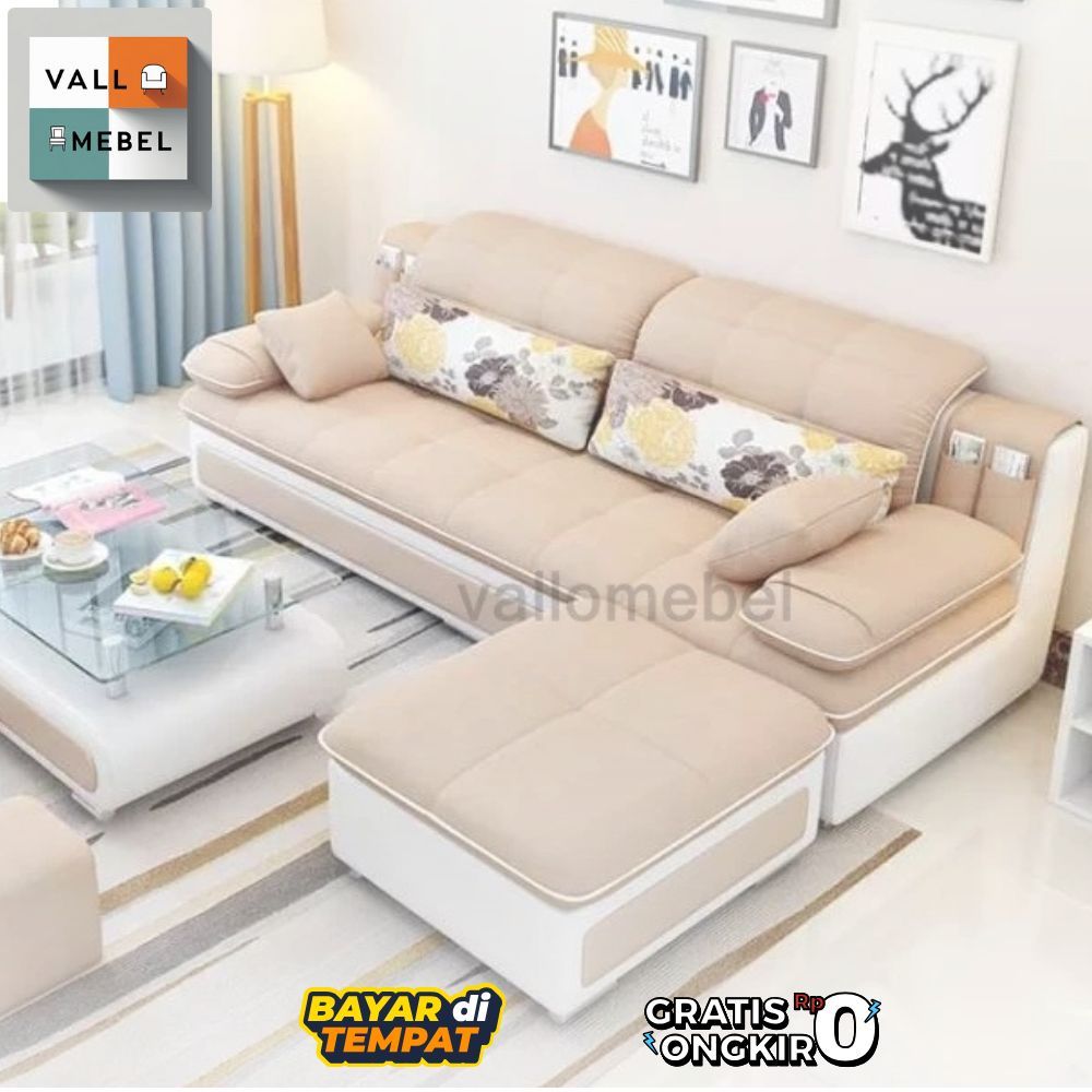 Sofa Minimalis Ruang Tamu Kecil / Sofa L Putus / Sofa Mini