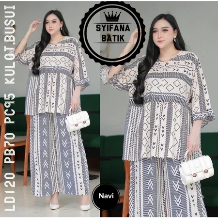 ONE SET KULOT JUMBO SALUR BUSUI SERUT DADA LENGAN REMPEL