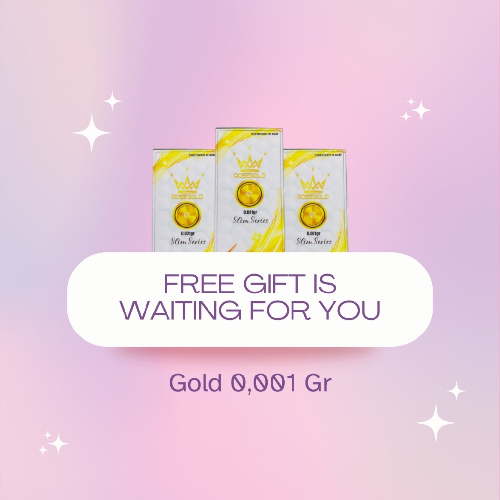 YUFFIE [FREE GIFT TIDAK DIJUAL] Emas Rosegold Slim Series 0.001gr