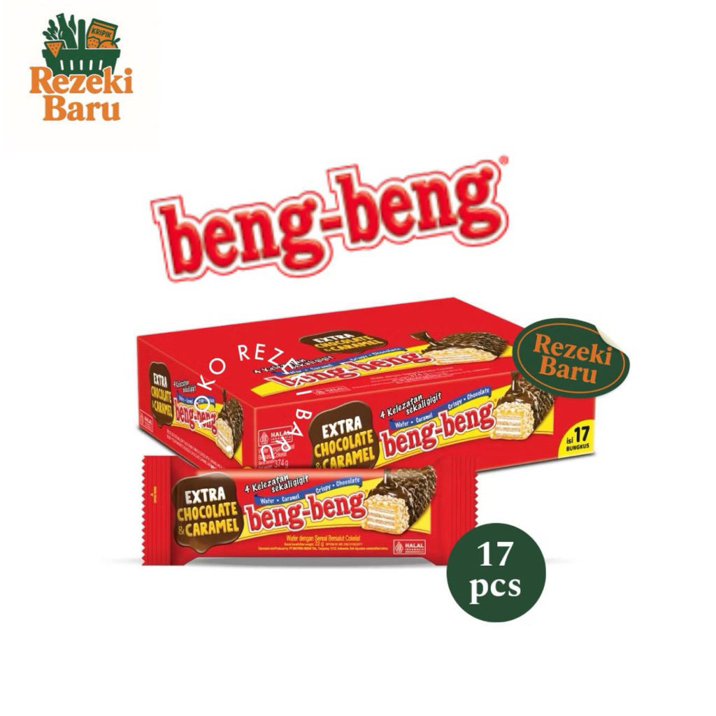 

BENG BENG CHOCOLATE CRISP WAFER ISI 17 / MAKANAN RINGAN ANAK / SNACK BENG BENG