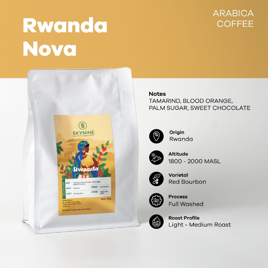 

KOPI ARABIKA RWANDA NOVA ROASTED BEANS