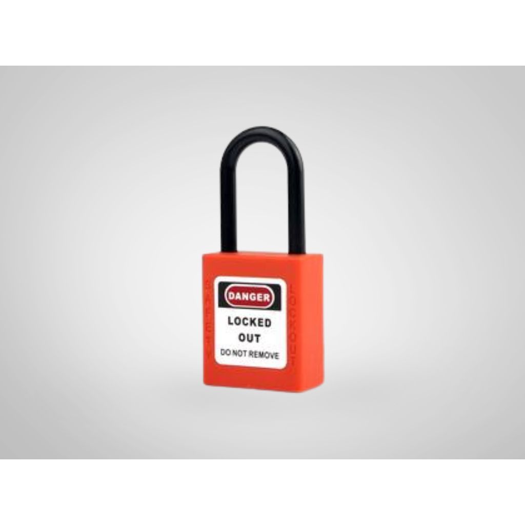 Loto padlock 38mm safety padlock Gembok LOTO Padlock LOTOTO Safety - Warna Orange