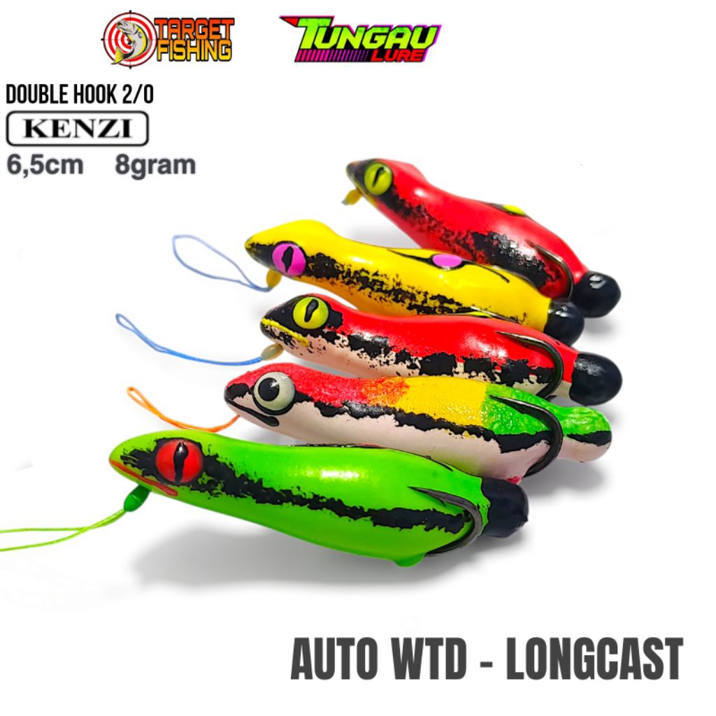 Soft Frog GEOL 8gr Longcast By TUNGAU LURE - Umpan Casting Gabus Auto WTD